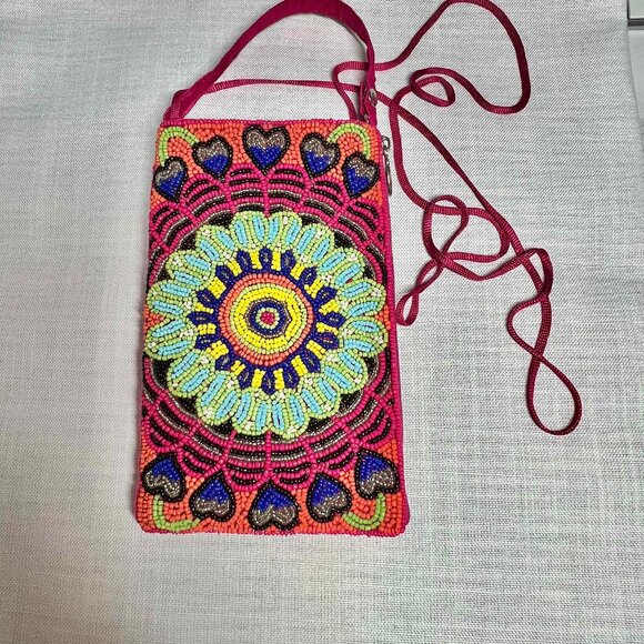 Boho Beaded Club Bag - Picture 1 of 5